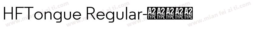 HFTongue Regular字体转换